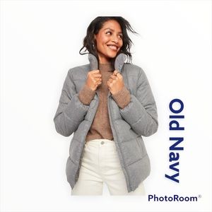 Old Navy Frost-Free Textured Puffer Zip Jacket